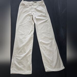 Suzanne Betro Cream Flare & Wide Leg Jeans